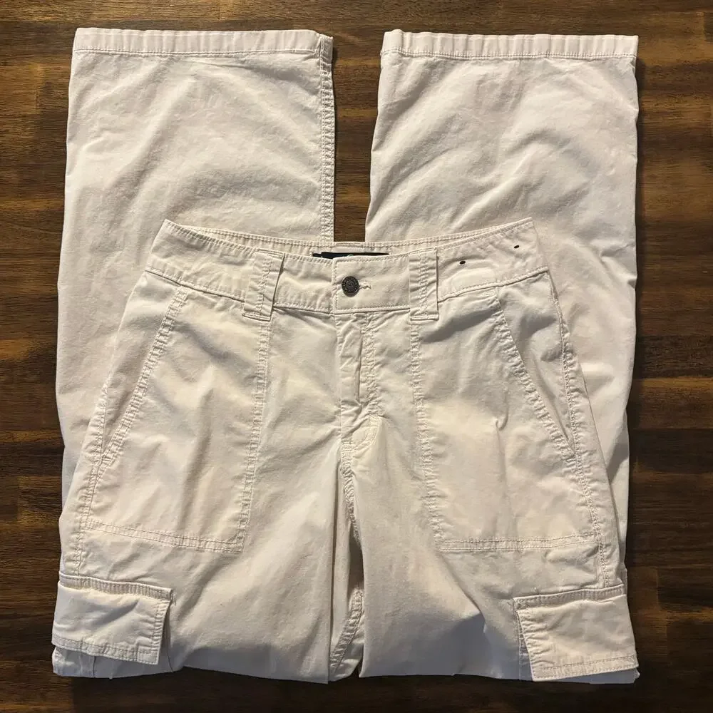 Hollister Women’s 3 / 26 x 29 Cargo Pants Baggy High Rise Utility Cotton Poplin - Picture 2 of 12